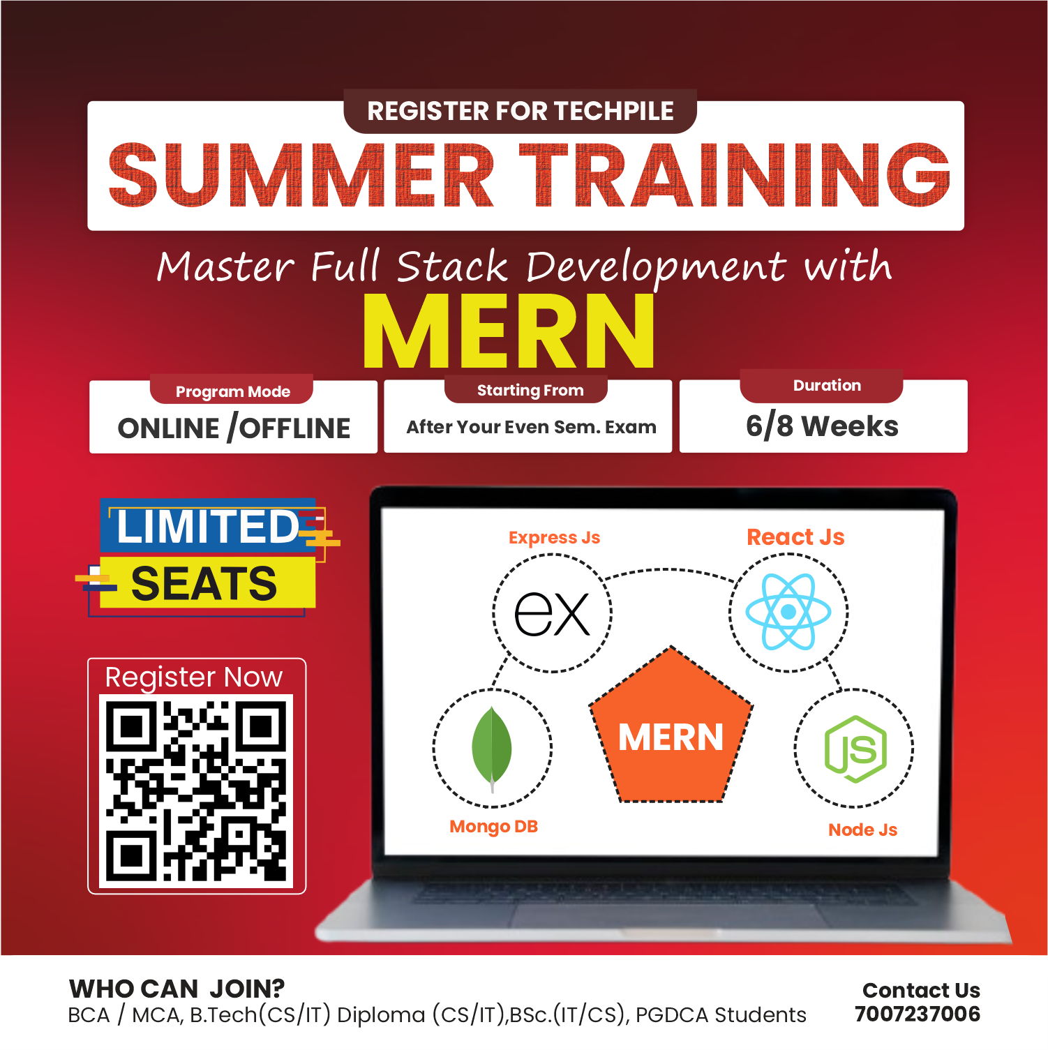 Join Summer Training and Master Full Stack Development with MERN Stack